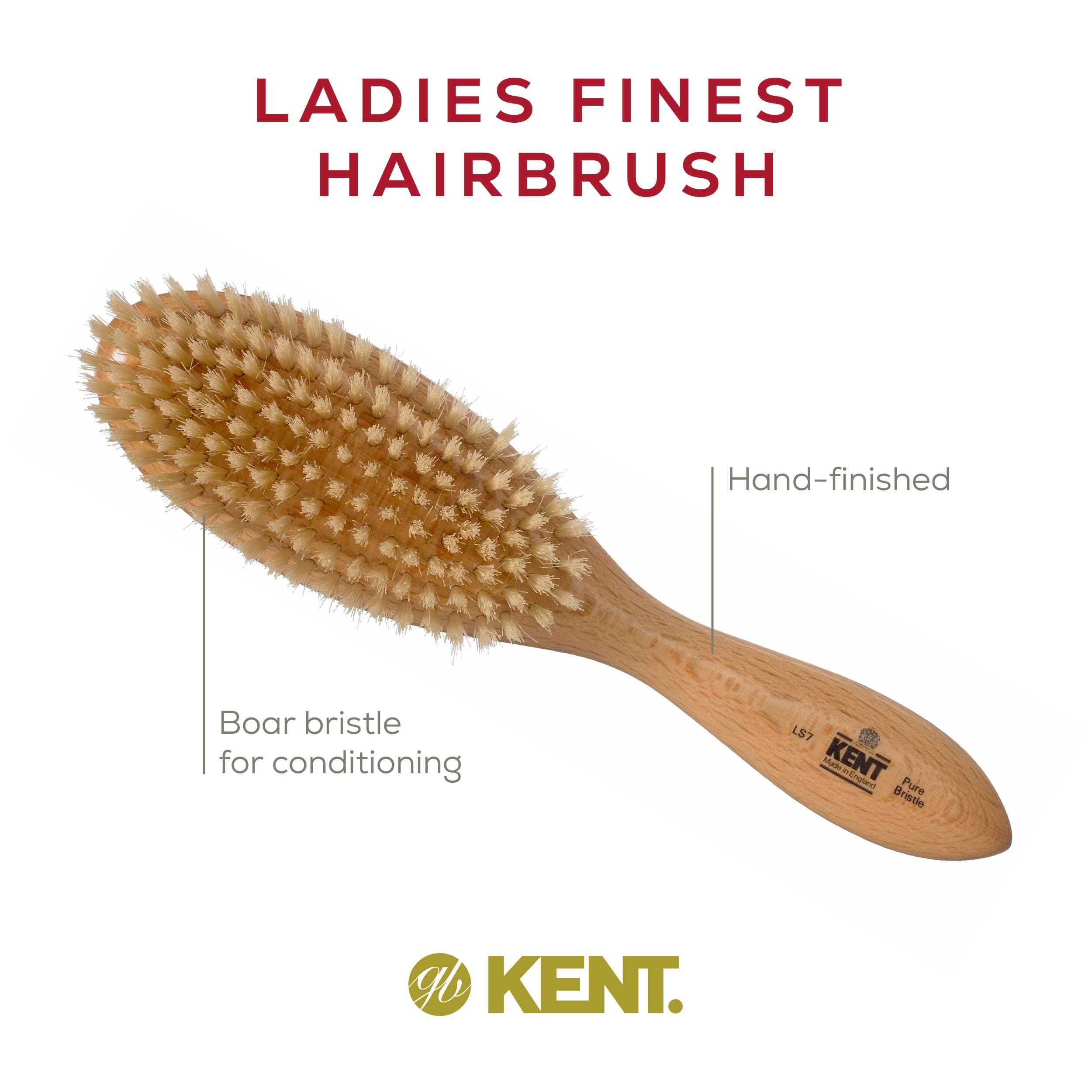 Amazon | GB KENT LS7 オーバルスタイル ヘアブラシ 女性用 豚毛 | GB